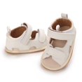 thumbnail image 4 of SUNSIOM Baby Boys Summer Sandals Solid Color Artificial Leather Breathable Non Slip Shoes, 4 of 6