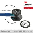 thumbnail image 3 of Littmann Cardiology IV Diagnostic Stethoscope, Smoke, Navy Tube/Stem, 3 of 10