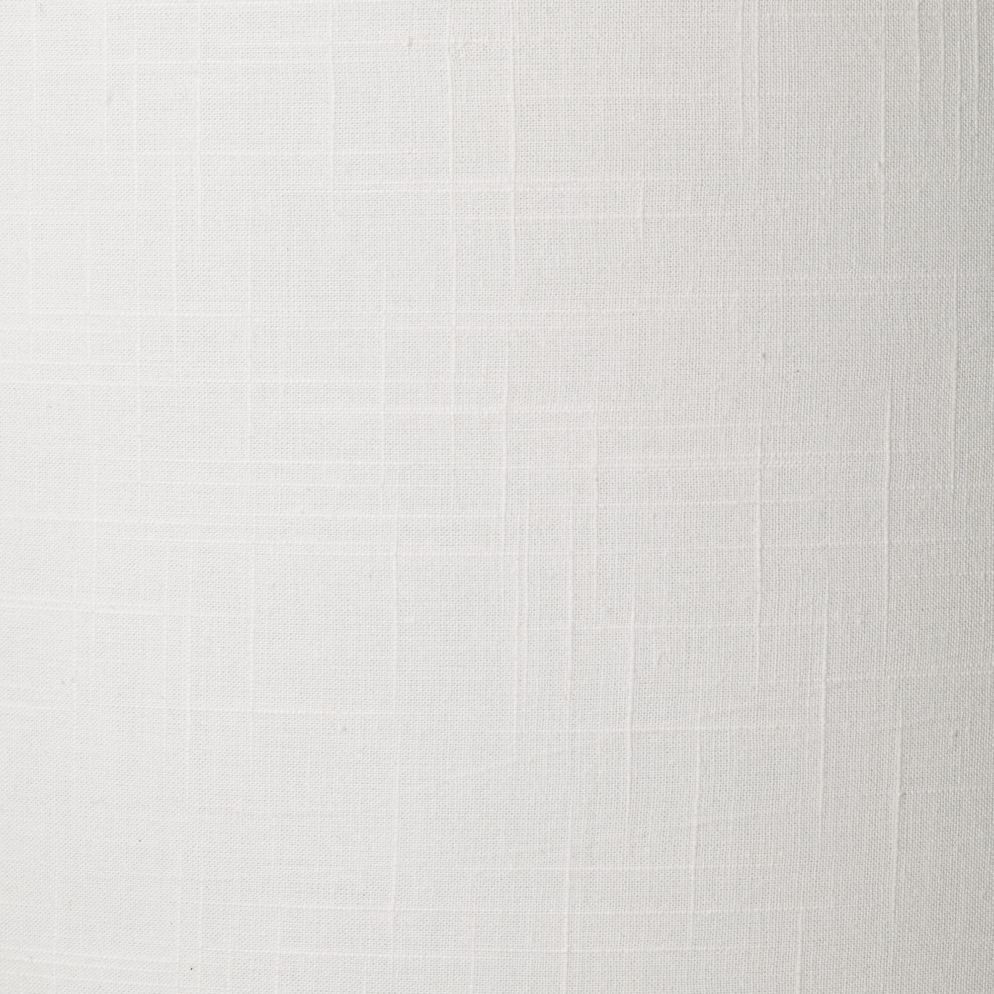 Springcrest Set of 2 White Fabric Medium Drum Lamp Shades 13" Top x 14" Bottom x 10" High (Spider) Replacement with Harp and Finial