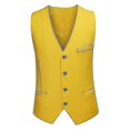 thumbnail image 3 of Traje de hombre Casual de negocios Traje de 3 piezas Blazer Pantalones Chaleco 9 colores Z, 3 of 4