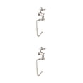 thumbnail image 2 of Colgador de calcetines de Navidad Inteprter Gancho reutilizable Antideslizante Soporte de chapado Animal de plata 2Conjunto, 2 of 6