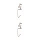 thumbnail image 2 of Colgador de calcetines de Navidad Inteprter Gancho reutilizable Antideslizante Soporte de chapado Animal de plata 2Conjunto, 2 of 6