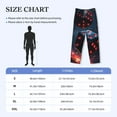 thumbnail image 2 of Salouo Cosmic Red Sparkle Dice Print Pajama Pants for Men, Lounge Pants Elastic Waistband Casual Men's sleepwear Loungewear Sleep Pajama Pant -Medium, 2 of 7