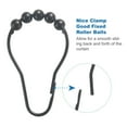 thumbnail image 3 of Shower Curtain Hooks Rings Metal Shower Curtain Hooks Rings for Bathroom Shower Rods Curtains Set of 12 Black, 3 of 7