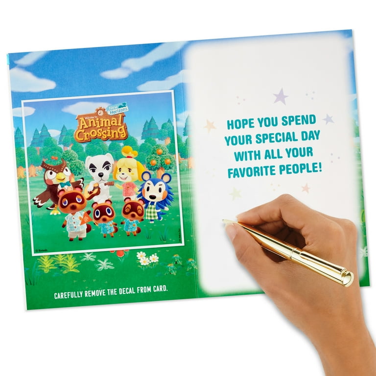 hallmark-nintendo-animal-crossing-birthday-greeting-card-with-decal-your-special-day-walmart-com for Animal Crossing Birthday Card Printable Free Hallmark Nintendo Animal Crossing Birthday Greeting Card with Decal (Your Special Day) - Walmart.com for Animal Crossing Birthday Card Printable Free