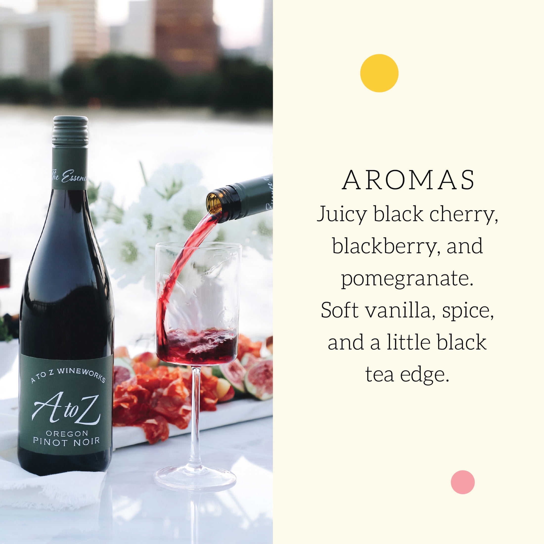 A to Z Wineworks Oregon Pinot Noir Red Wine, 750 ml Bottle, 13.5