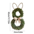 thumbnail image 6 of Bxaolu 18 Inch Easter Bunny Wreath Spring Bunny Shaped Artificial Flower with Greenery Colorful Daisies Bow Knot for Front Door Summer Farmhouse Holiday Wall Home Window Décor, 6 of 7