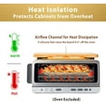 thumbnail image 3 of Umilife Cutting board Compatible with Ninja Foodi SP151 Air Fryer Oven, Accessories for Countertop Convection Toaster Oven, Creates Storage Space, Protects Cabinets, 3 of 6