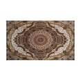 thumbnail image 2 of Boho Dark Brown Pattern Rugs and Mats Non Skid Washable Absorbent Microfiber Soft Kitchen Mat for Floor Set Of 2 Decor Stain Resistant 17"x47"+17"x30", 2 of 7