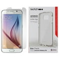 thumbnail image 1 of Case/Screen Protector for Galaxy S6, Tech21 White/Clear Evo Check [ANTI-SHOCK] Cover + PureGear Tempered Glass Screen Guard for Samsung Galaxy S6 (SM-G920), 1 of 5