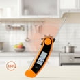thumbnail image 3 of Digital Meat Thermometer, Instant Read Foldable Food Thermometer, Waterproof Cooking Thermometer for Home and Kitchen, Smoker Orange, 3 of 6