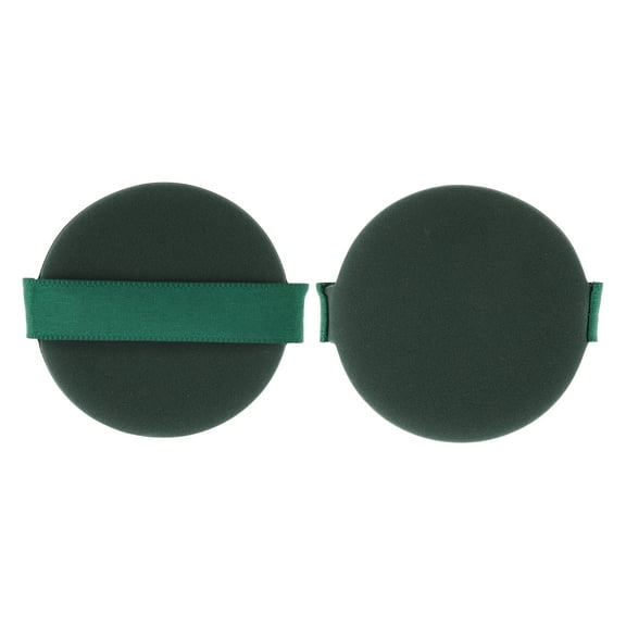 Unique Bargains 1 Pc Round Powder Puff for Travel Dressing Tables Green Hydrophilic Polyurethane