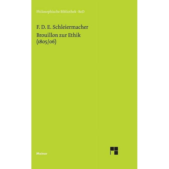 Brouillon zur Ethik (1805/06), (Hardcover)