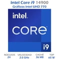 thumbnail image 2 of Procesador INTEL Core I9 14900 2.0 GHz 24 Core 1700 BX8071514900, 2 of 6