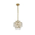 thumbnail image 1 of Elegant Lighting Mila 12 inch Pendant in Brass, 1 of 2