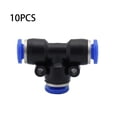 thumbnail image 3 of keepw 10pcs/set Durable Pneumatic Tube Connectors For High Pressure Resistance Easy Installation Good Sealing Quick Hose T-tee PE 6【 Ordinary 6mm, 3 of 6
