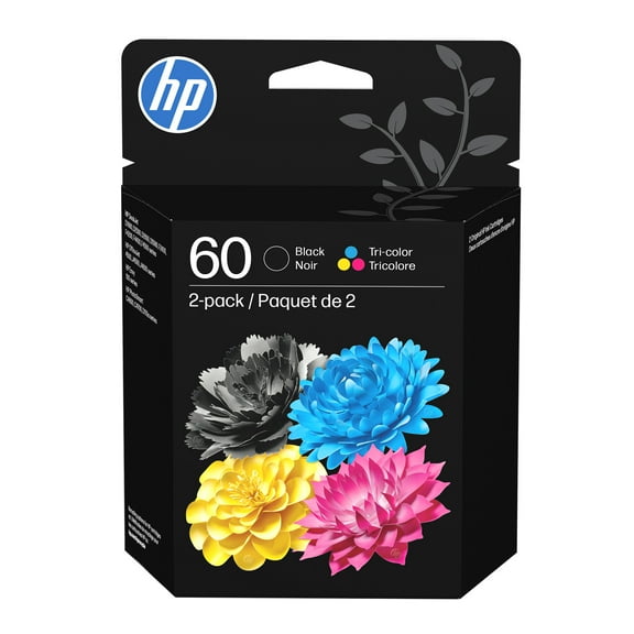 HP 60 Tri-Clr/Blk Ink Crtg Combo 2-pack