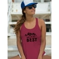 thumbnail image 2 of Mom Is The Best Cute Flowers Racerback Tank Women -Image by Shutterstock, Female XX-Large, 2 of 4