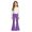 C699/Purple, variant on XIYON Girls Flare Pants High Waist Bell Bottoms Kids Stylish Casual Trousers with Pockets for Daily Wear 9-10 Years