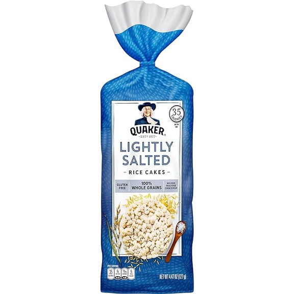Quaker Rice Cakes, Lightly Salted, 4.47 oz