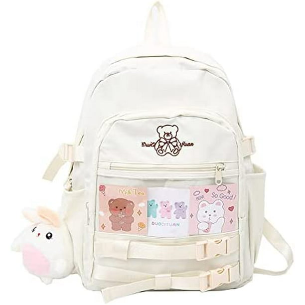 CoCopeaunt Kawaii Backpack with Kawaii Pin and Accessories Backpack