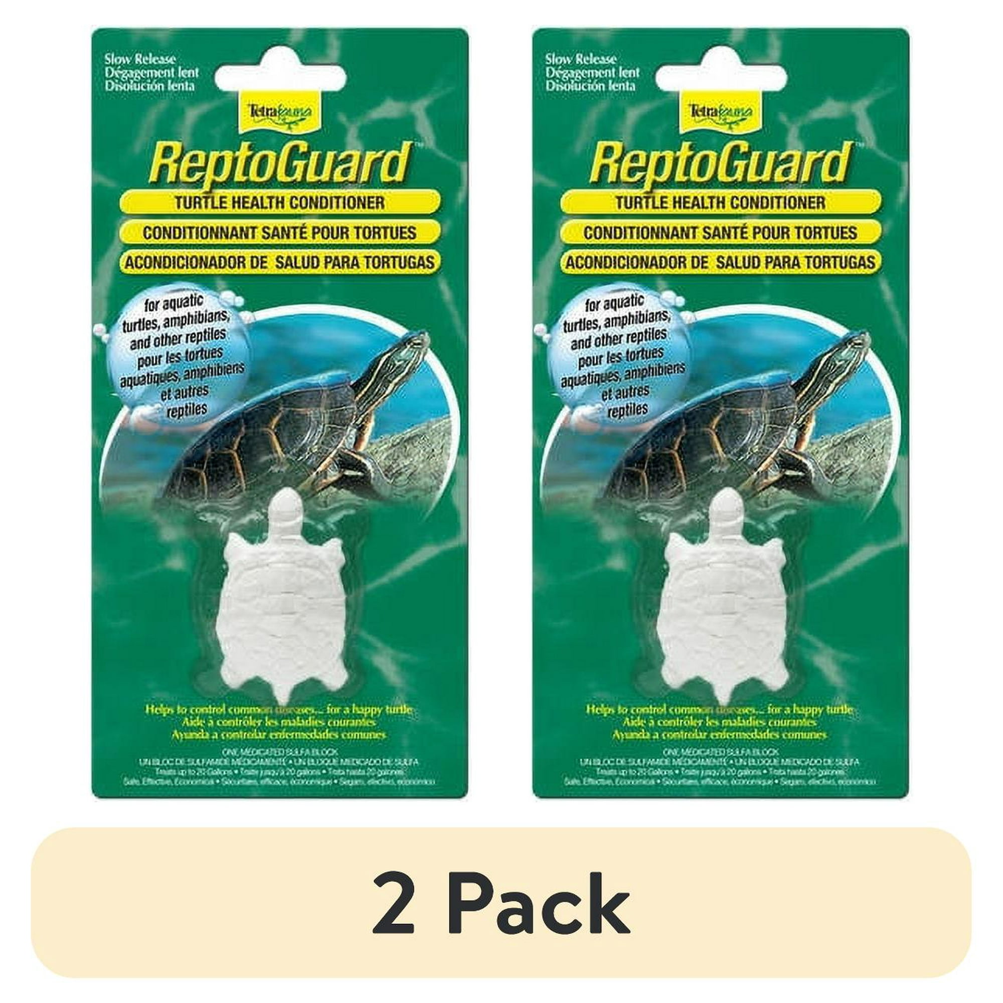 (2 pack) TetraTetrafauna ReptoGuard Turtle Health Conditioner Block, 1-Count