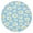 Light Blue Daisy, variant on Light Gray Daisy Flower Pattern Round Fitted Tablecloth with Elastic Edge,Dining Table Cover Waterproof,Outdoor Round Tablecloth for Camping,Dining,Indoor and Outdoor