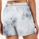 thumbnail image 5 of Pantalones Cortos Largos para las Mujeres, Pantalones Cortos Casuales Impresos de Cintura Alta No Estirable Hechos de Poliéster Transparente Airy para Todo el Uso de Temporada, Pantalones Cortos Casua, 5 of 5