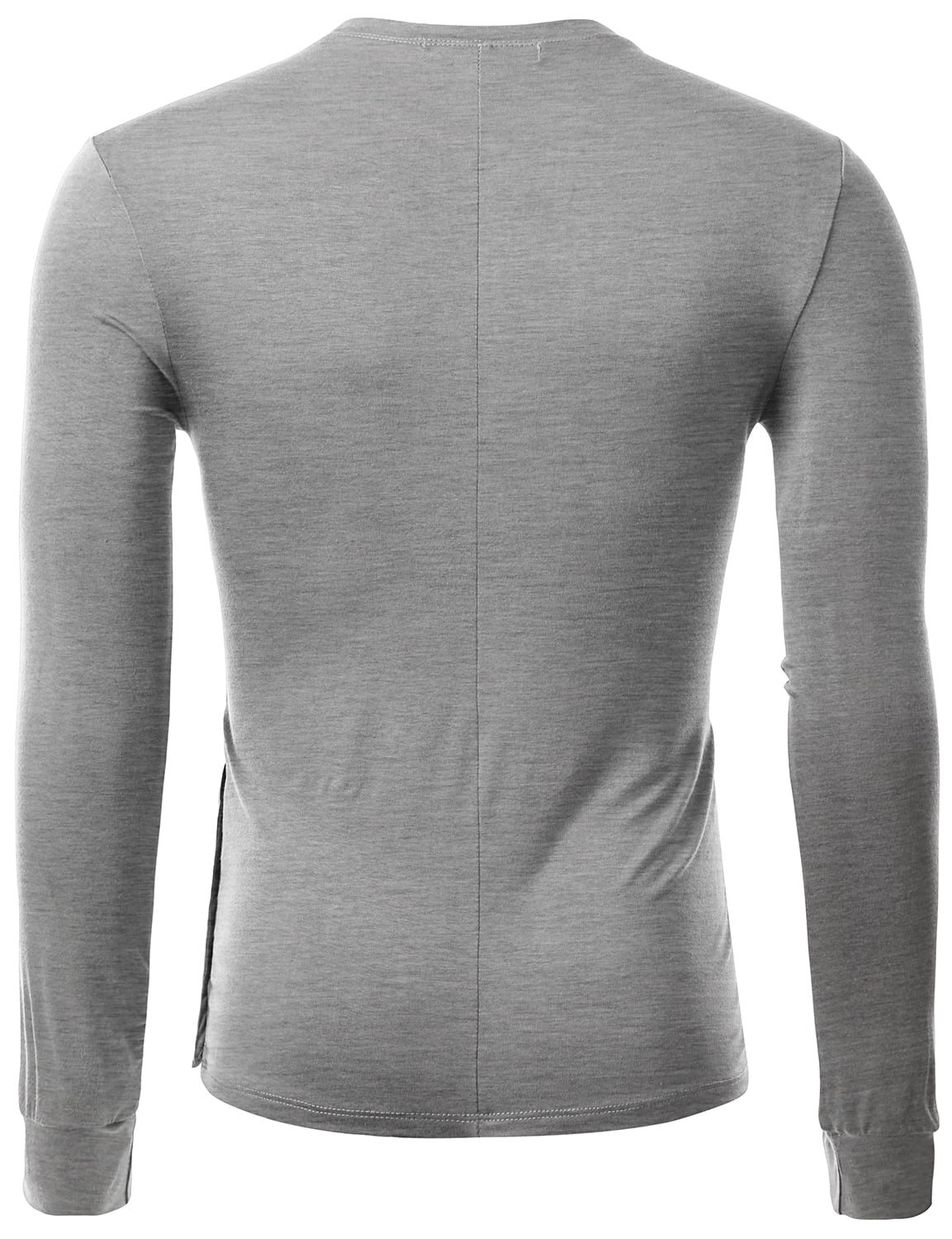 Doublju Doublju Mens Long Sleeve Half Turtle Neck Split Hem T Shirt Walmart Com Walmart Com