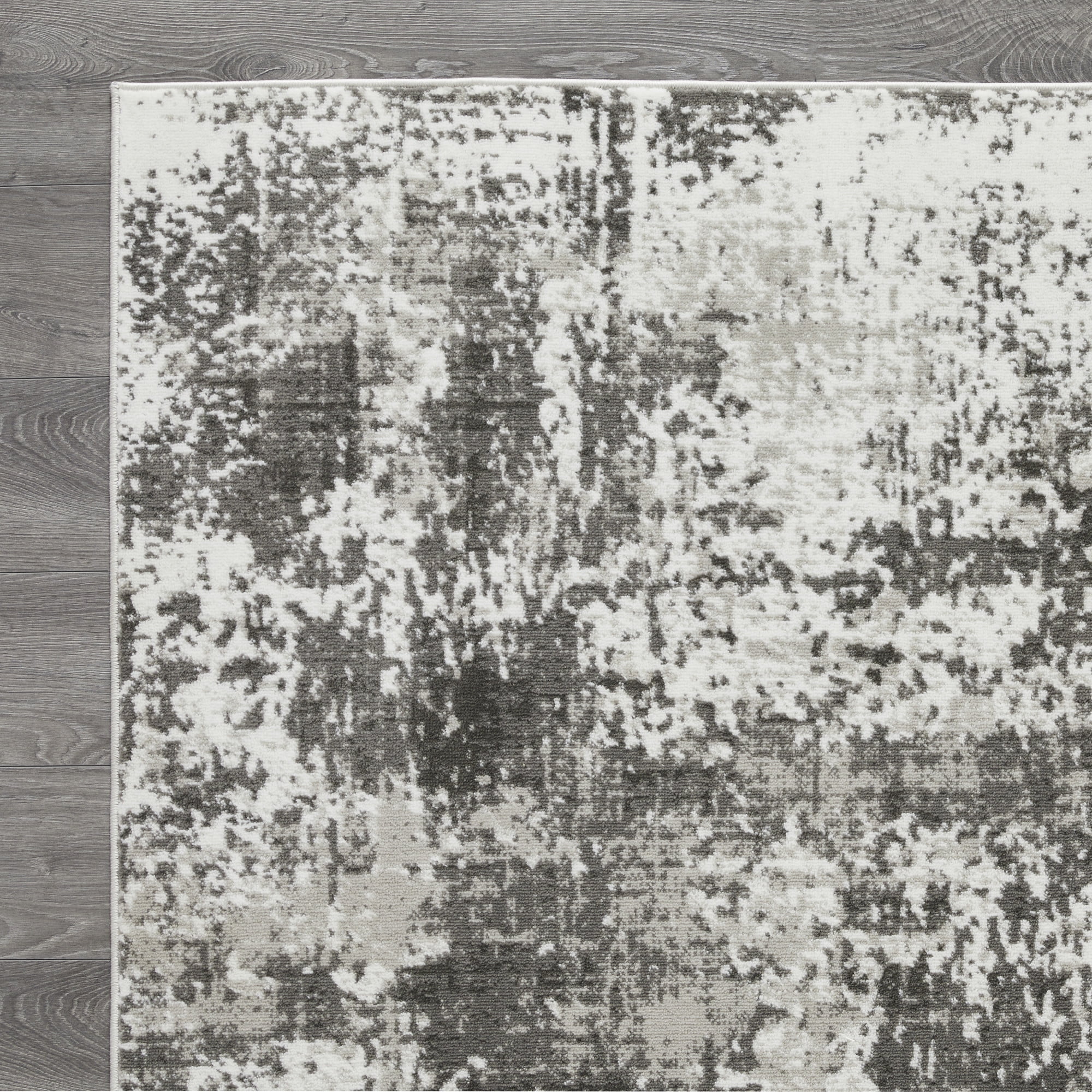 Loomaknoti Rhane Alenzi 4' x 6' Gray Abstract Indoor Area Rug