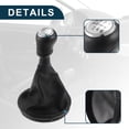 thumbnail image 4 of Pomo de cambio de marchas Unique Bargains con cubierta, pomo de palanca de cambios manual de 6 velocidades para VW Transporter T5 T6 de cuero sintético, 4 of 7