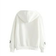 thumbnail image 4 of Femmes Plus Velours Chaud Grande Taille Mignon Chat Pull à Capuche Manches Longues Décontracté Hiver Automne en Vrac Tops, 4 of 5