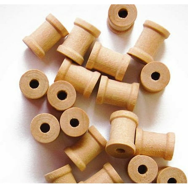 My Craft Supplies Unfinished Wood Spools 1/2 x 3/8 Inches Set of 100