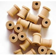 My Craft Supplies Unfinished Wood Spools 1/2 x 3/8 Inches Set of 100 Made in the USA