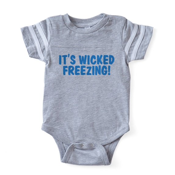 CafePress - ITS WICKED FREEZING - Cute Infant Baby Football Bodysuit