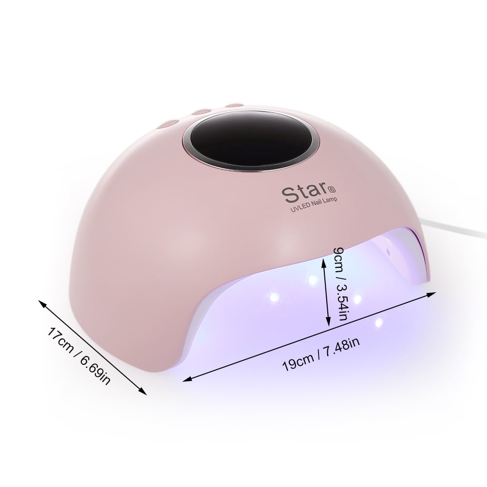 24W Star 6 USB Charging Nail Lamp Dryer Portable LED UV Nail Dryer Curing  Lamps Intelligent Fingernail & Toenail Gel Curing Tool | Walmart Canada