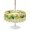 Yellow, variant on Outdoor Tablecloth with Umbrella Hole for Patio/Picnic/Party/Camping, Summer Fruits Waterproof Table Cloth Round Cover Washable, Watercolor Lemon Leaves Wreath Yellow Plaid (Dia 60")