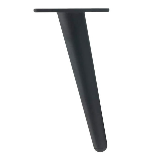 Pata de sofá Macarena forma metal para muebles repuesto para sofá 25cm Negro