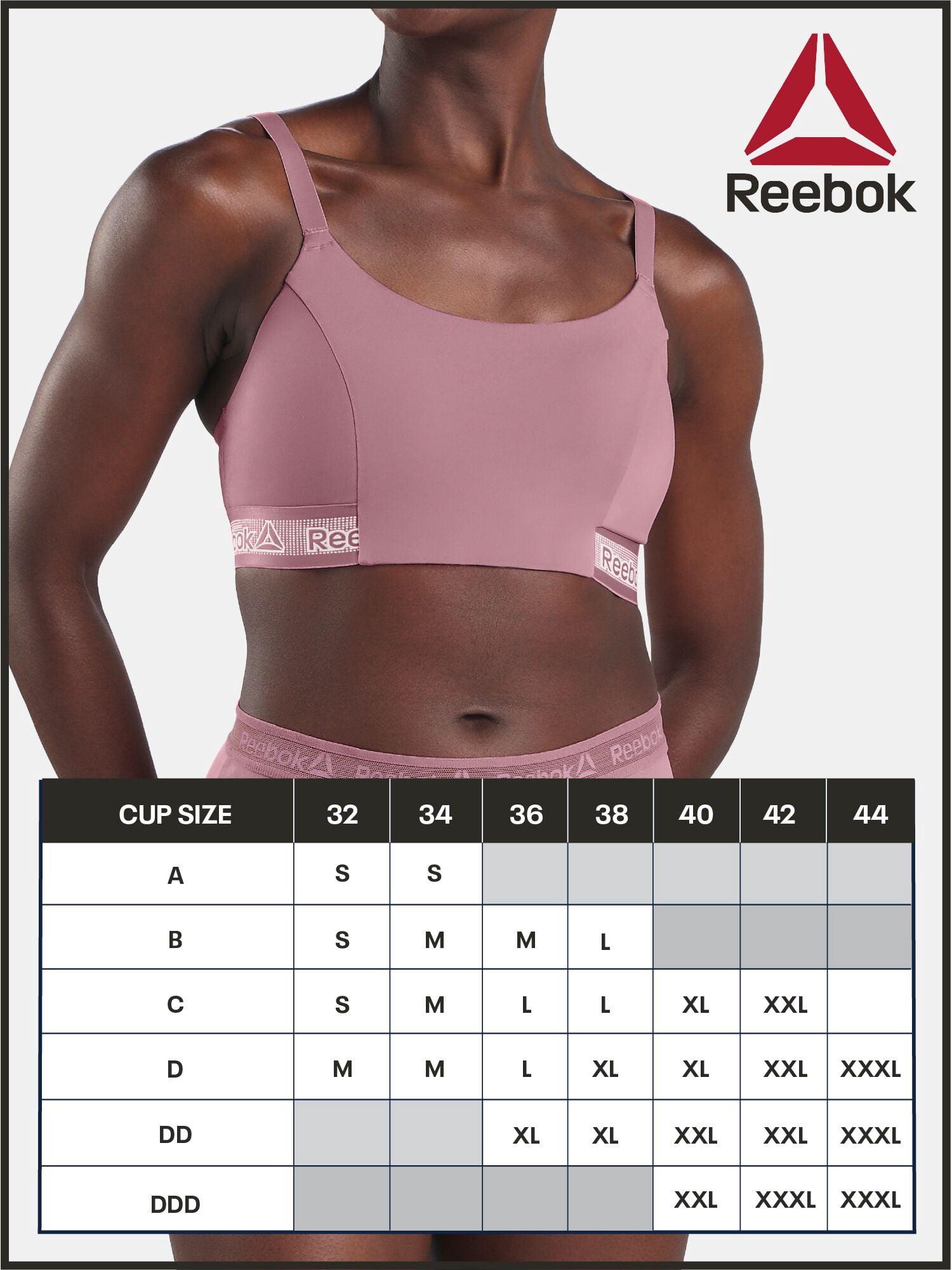 Reebok Women’s Pro-Series Medium Impact Sports Bra, Size S - 3XL