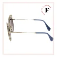 thumbnail image 2 of MIU MIU NOIR MU57TS Cut Out Gold Blue Brown Cat Eye Metal Sunglasses 57T Women, 2 of 5