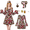 Style B, variant on Hippies Costume Set for Women, 60s 70s Fancy Dress With Hippie Accessories, Hippie Dress Costumes for Halloween Cosplay Party
