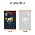 thumbnail image 2 of Adventure Time Wooden Shaft Hanging Poster Home Decor Poster Wall Art Painting For Living Room Bedroom 36"X24", 2 of 7