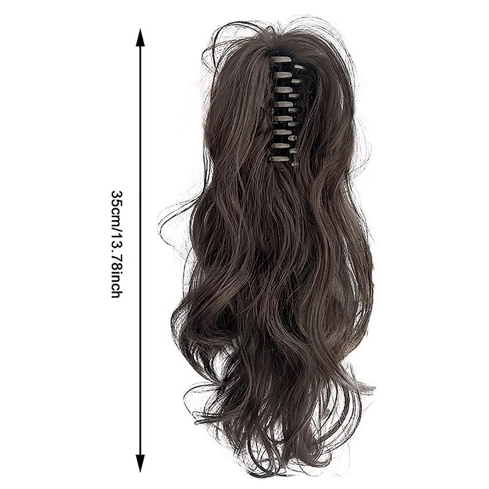 thumbnail image 2 of US Braids Pony Tail Hair Extension Claw Clip-On - Real Natural Look Short Hair - Wavy 24 Inch 2 of 4