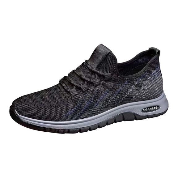 NOKIO Men'S Lightweight Mesh Trail Walking Shoes Fashion Spring And Summer Men Sports Shoes Flat Bottom Lightweight Mesh Breathable Slip On Comfortable Solid Color Simple Features: