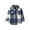 Blue, variant on Odeerbi Toddler Winter Coat Kids Boys Girls Outerwear Jackets Flannel Shirt Jacket Plaid 2025 Long Sleeve Lapel Button Down Shacket Shirts Coats Fall Tops Pink