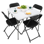Whiteline Modern Living Belle Dining Table – Grey Steel Frame, 2mm Steel Top, Contemporary Style