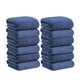 thumbnail image 2 of Toallas de baño en pack de 12 - Toallas de poliéster suaves absorbentes de 74x34 cm para baño, spa, piscina y gimnasio - gris, azul, rosa, amarillo, 2 of 5