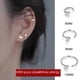 thumbnail image 5 of Pendientes de plata de ley S999 con circonitas de cuatro garras, sencillos y compactos, luminosos, elegantes y de alta calidad, para mujer, 5 of 6