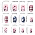 thumbnail image 4 of July 4 Independence Day Short Square Patriotic Acrylic Press On Nails, US Flag Silver Glitter Fake Nails, 24 Pcs Reusable Glue On False Nails for Memorial Day Holiday Party Daily Manicure Supplies, 4 of 7
