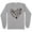 Grey, variant on Halloween Heart Long Sleeve Shirt Unisex Large White